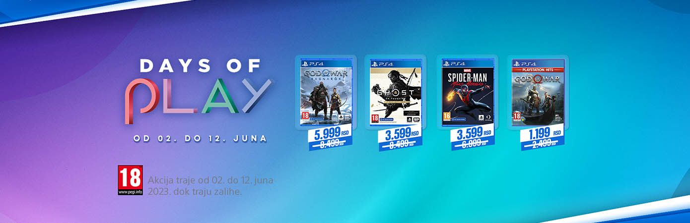 Izaberi svoj omiljeni naslov po super ceni – PlayStation Days of Play 2023!