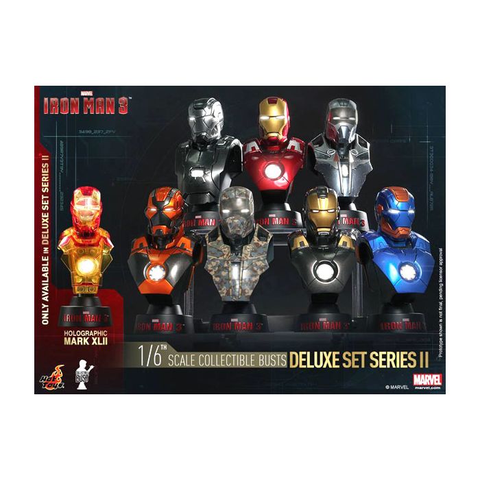 Figura Iron Man 3 Busts 1/6 11 cm Deluxe Set Series 2