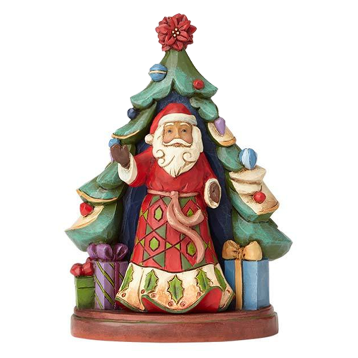 Figura Santa With Tree (Set of 2)