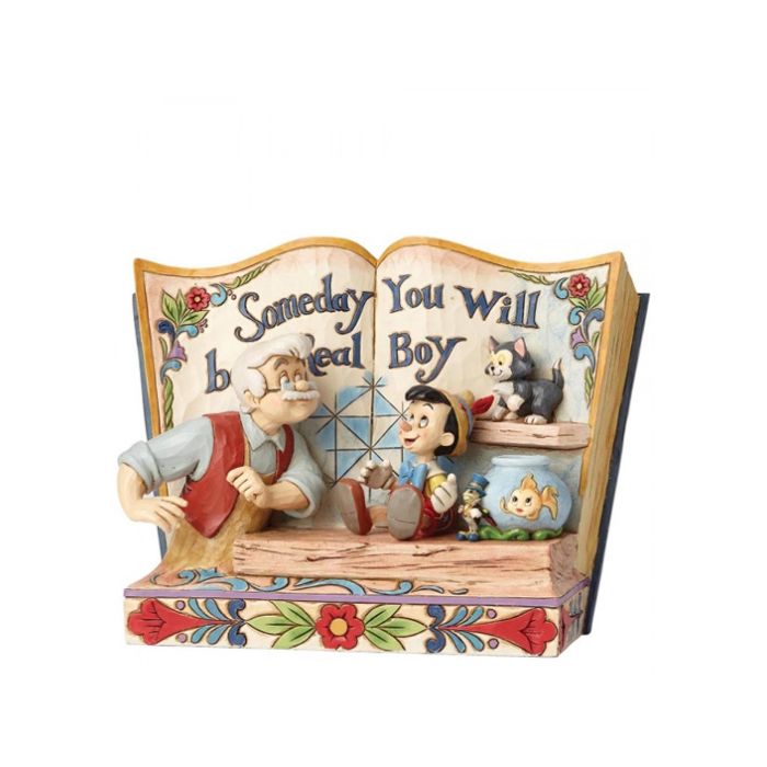 Figura Someday You Will Be A Real Boy Storybook Pinocchio