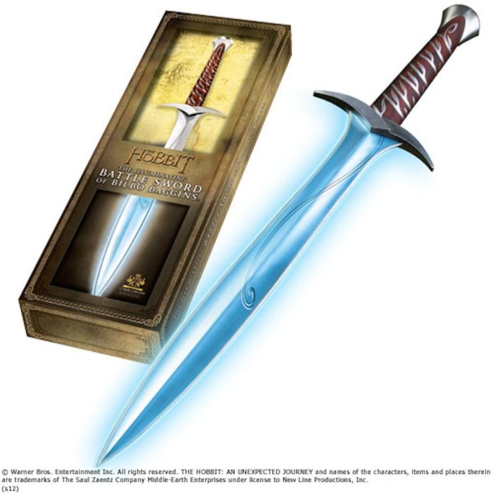 Figura mač Replica 1/1 The Illuminating Battle Sword of Bilbo Baggins 69cm - The Hobbit An Unexpected Journey