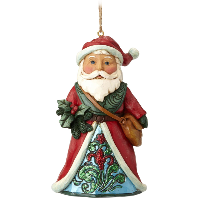 Figura Wonderland Santa Holly Hanging Ornament Figure