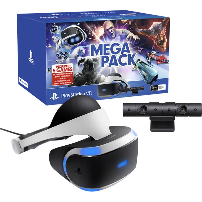 PlayStation VR PS4 Virtual Reality MEGA PACK + Camera + 5 igara