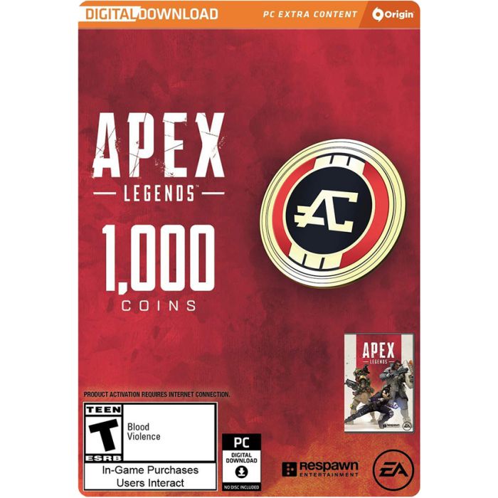 PCG Apex Legends - 1000 Apex Origin CD KEY