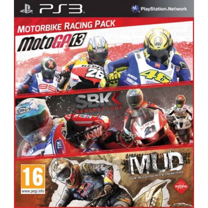 PS3 Motorbike Racing Pack (Moto GP 13 + SBK Generations + MUD Fim Motocross World Championship)
