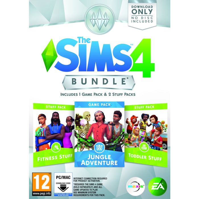 PCG The Sims 4 Bundle Pack 11 Fitness Stuff + Jungle Adventure + Toddler Stuff (