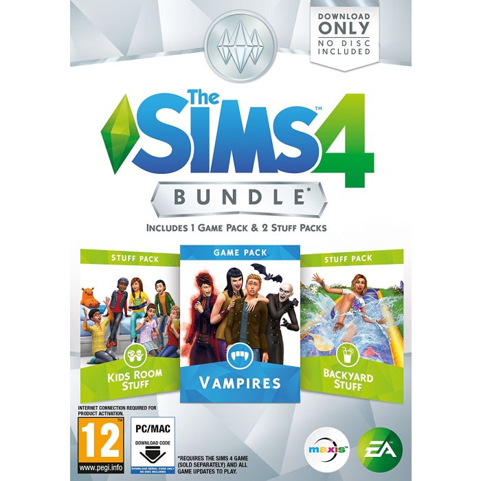 PCG The Sims 4 Bundle Pack 7 Kids Room Stuff + Vampires + Backyard Stuff (Code in a Box)