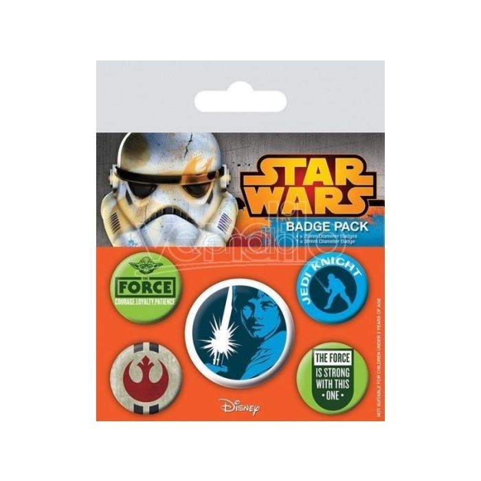 Bedževi Star Wars - Jedi Pin Badge Pack (5 Pins)