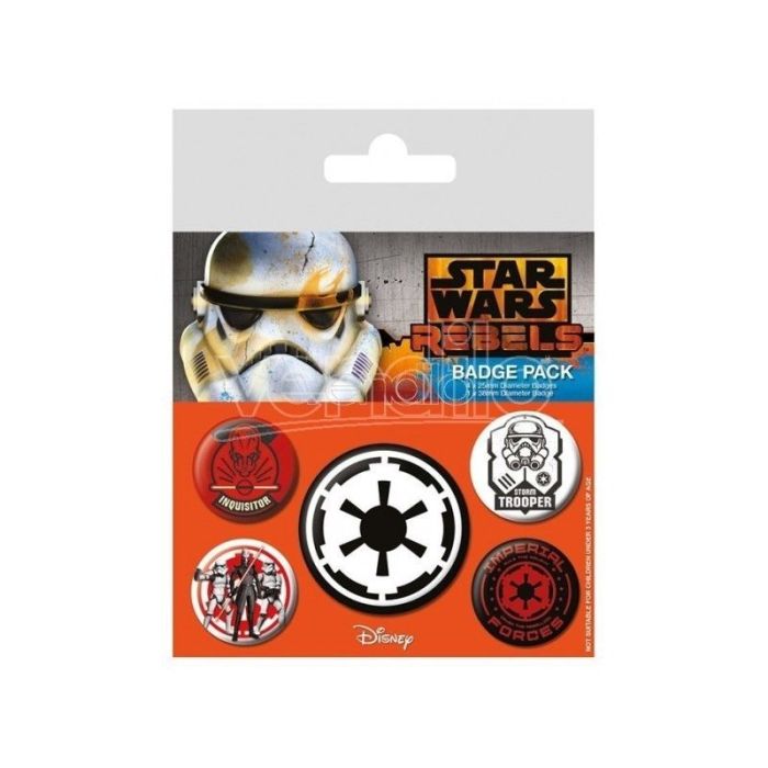 Bedževi Star Wars - Villains Pin Badge Pack (5 Pins)