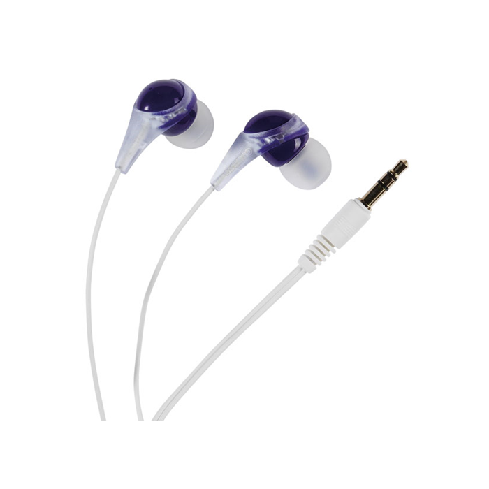 Slušalice Vivanco FUSION VOLUME CONTROL bubice Purple / White