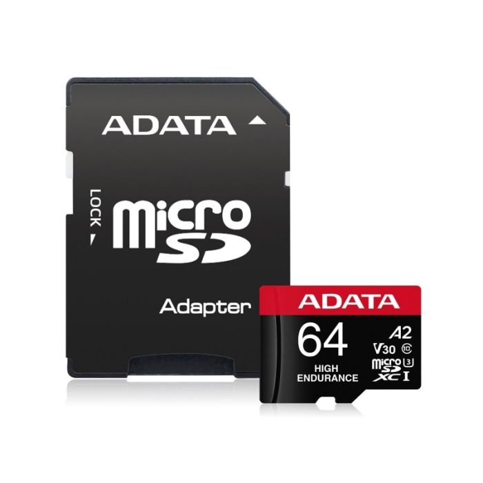 Memorijska kartica A-DATA UHS-I U3 MicroSDXC 64GB V30S class 10 + adapter AUSDX64GUI3V30SHA2-RA1