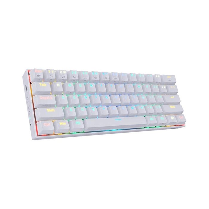 Bežična mehanička tastatura Redragon Draconic K530W White RGB TKL