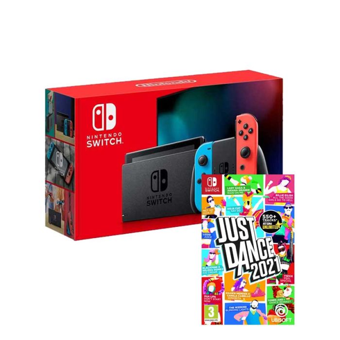 Konzola Nintendo SWITCH (Red and Blue Joy-Con) + Just Dance 2021
