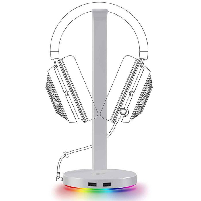 Držač za slušalice Razer V2 Chroma - Mercury White (Headphone Stand)