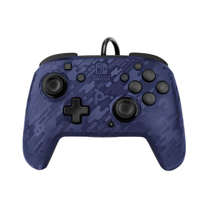 Gamepad PDP Nintendo Switch Faceoff Deluxe Controller + Audio Camo Blue