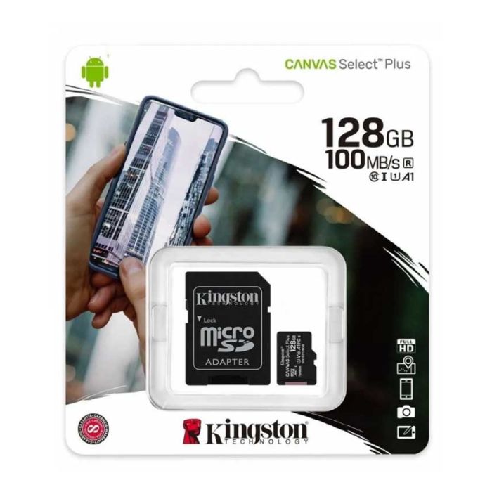 Memorijska kartica Kingston A1 MicroSDXC 128GB 100R class 10 SDCS2/128GB + adapt