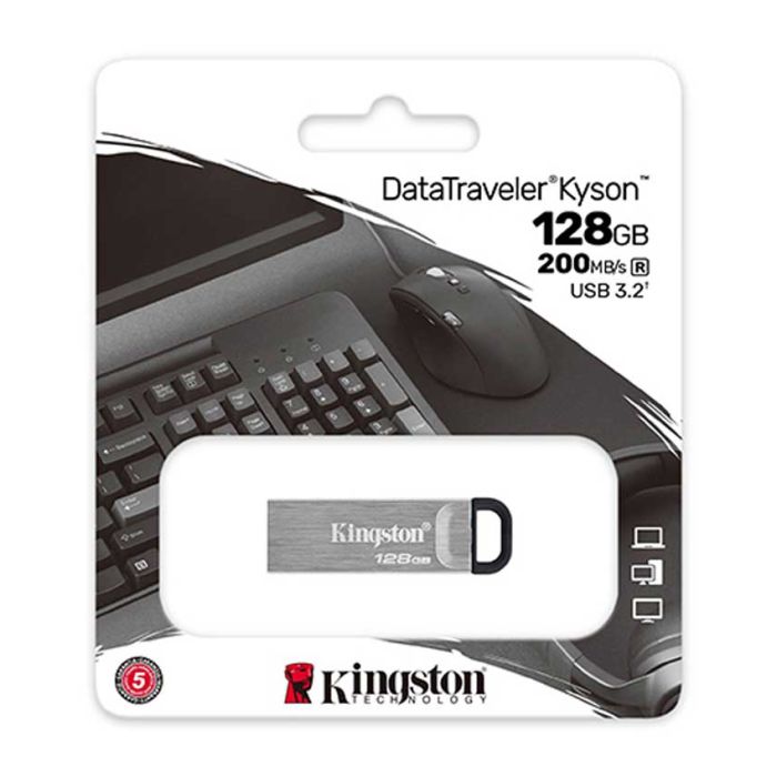 USB Flash Kingston 128GB DataTraveler Kyson USB 3.2 flash DTKN/128GB Gray