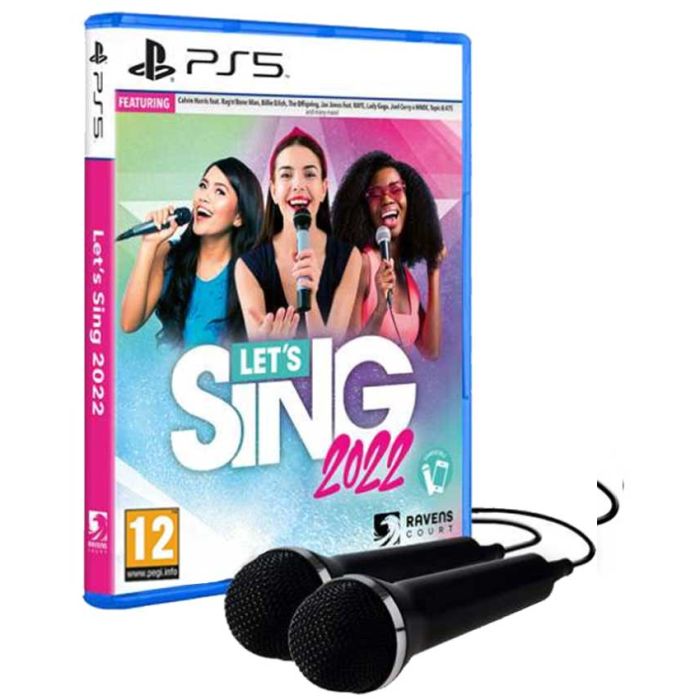 PS5 Lets Sing 2022 sa dva mikrofona