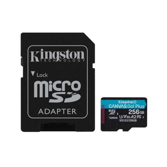 Memorijska kartica Kingston SD Card + SD adapter SDCG3/256GB - 170/90 MB