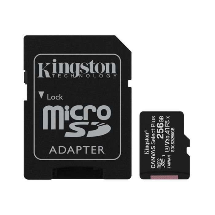 Memorijska kartica Kingston A1 MicroSDXC 256GB 100R class 10 SDCS2/256GB + adapt
