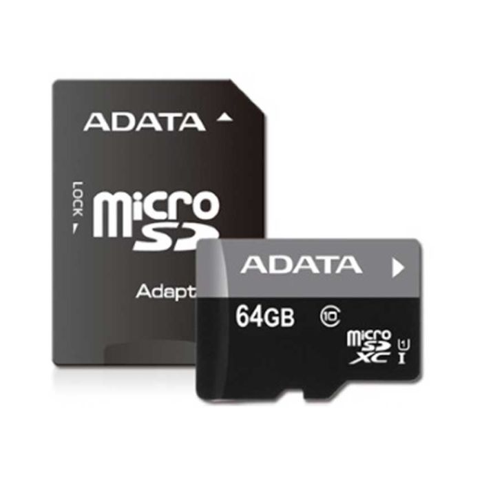 Memorijska kartica A-DATA UHS-I MicroSDXC 64GB class 10 + adapter AUSDX64GUICL10