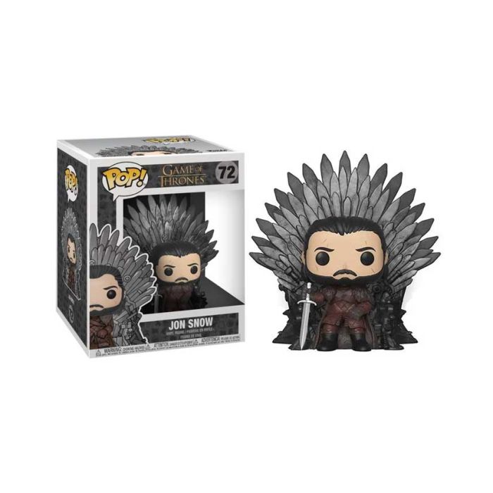 Figura POP! Game of Thrones Deluxe - Jon Snow Sitting on Iron Throne
