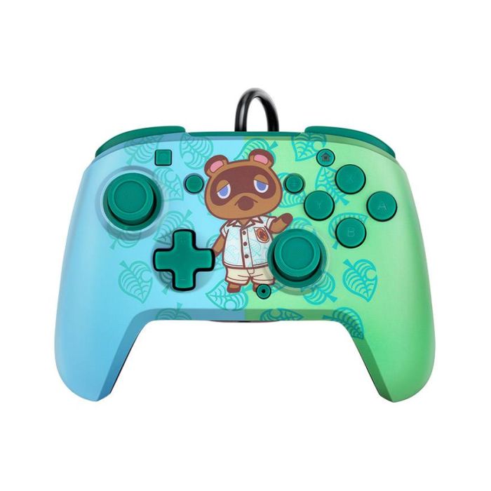 Gamepad PDP Nintendo Switch Faceoff Deluxe Controller + Audio Animal Crossing