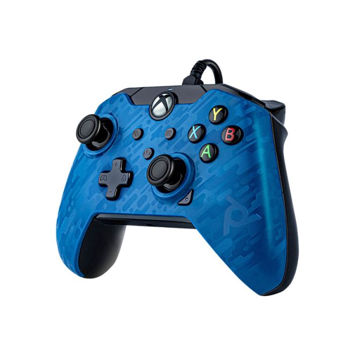Gamepad PDP Wired Controller Blue Camo XB1 XBSX PC