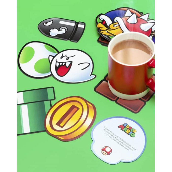 Podmetač Paladone - Super Mario - Fun Fact Coasters