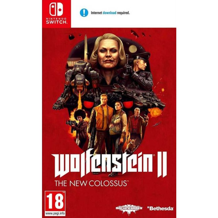 SWITCH Wolfenstein 2 - The New Colossus (code in a box)