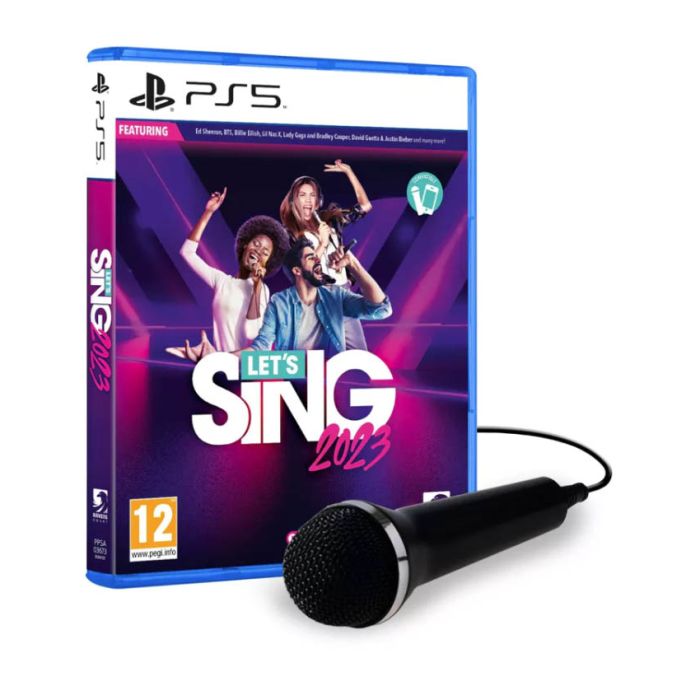 PS5 Lets Sing 2023 sa mikrofonom