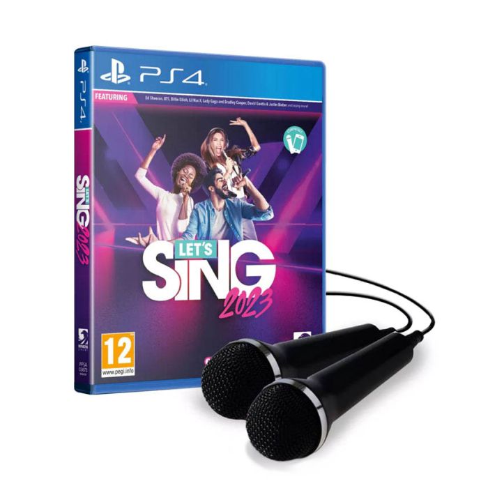 PS4 Lets Sing 2023 sa dva mikrofona