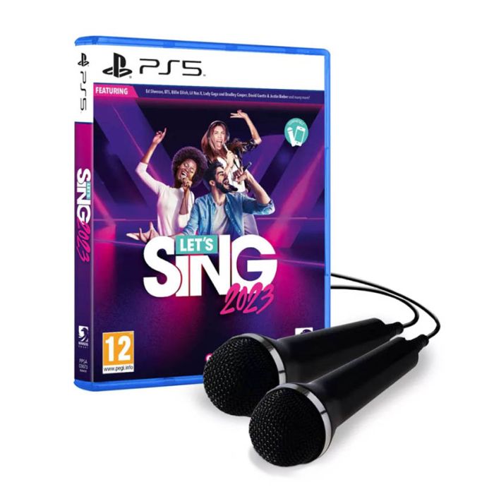 PS5 Lets Sing 2023 sa dva mikrofona