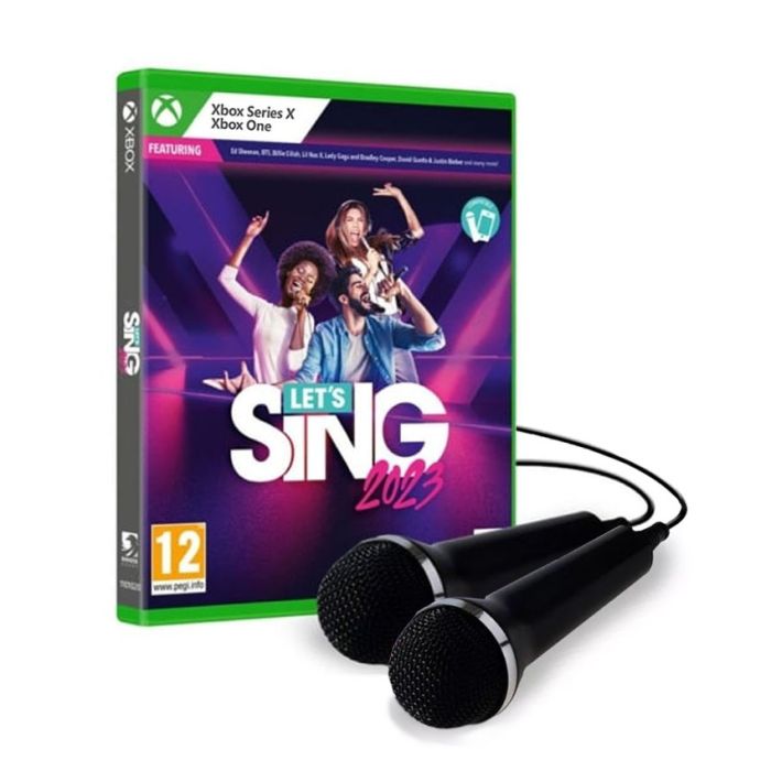 XBSX Lets Sing 2023 sa dva mikrofona