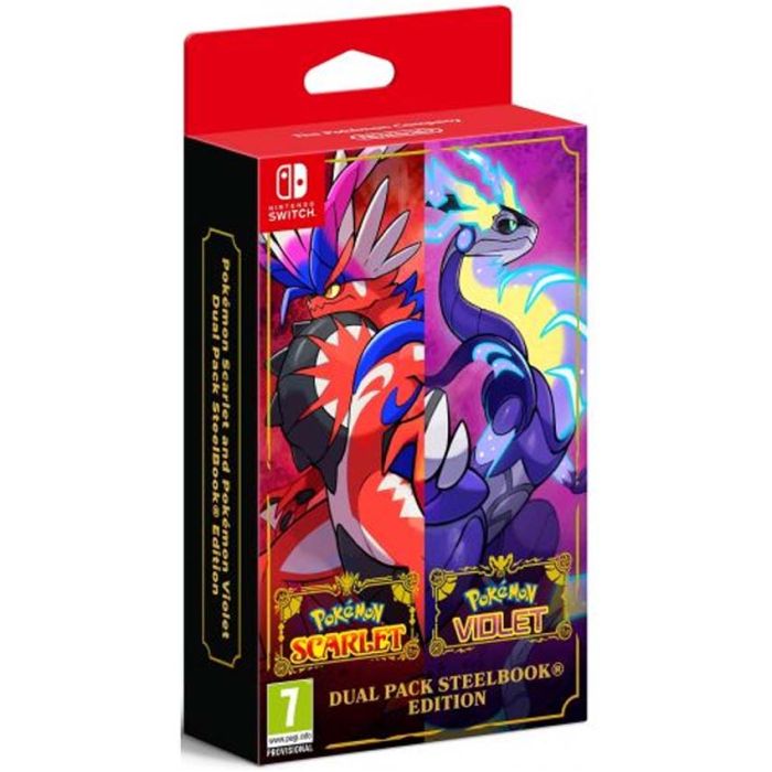 SWITCH Pokemon Scarlet and Pokemon Violet Dual Pack Steelbook Edition