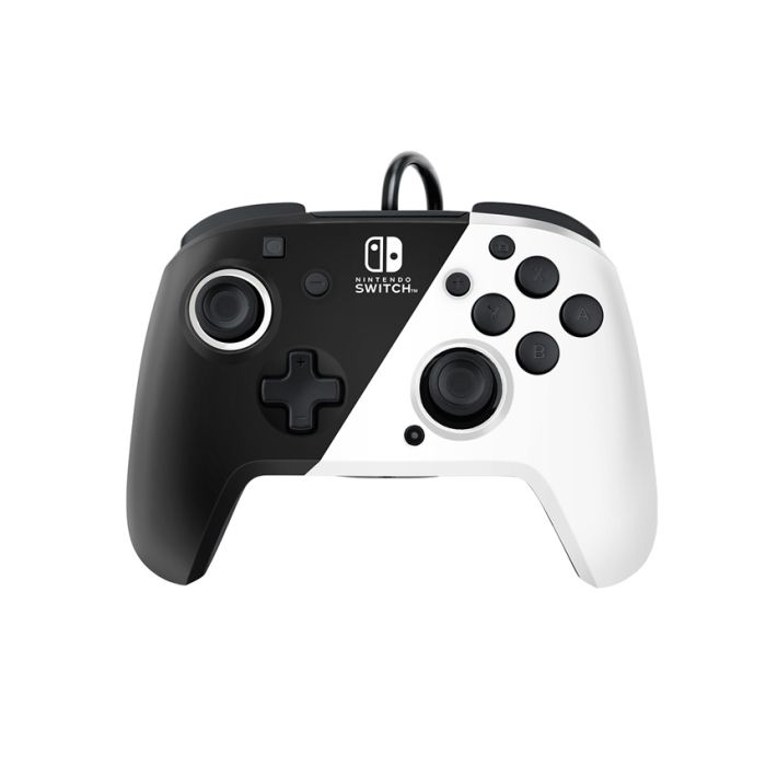 Gamepad PDP Nintendo Switch Faceoff Deluxe Controller + Audio - Black and White