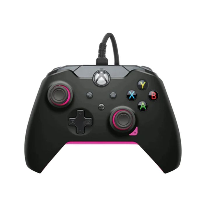 Gamepad PDP Wired Controller Black Fuse Pink XB1 XBSX PC
