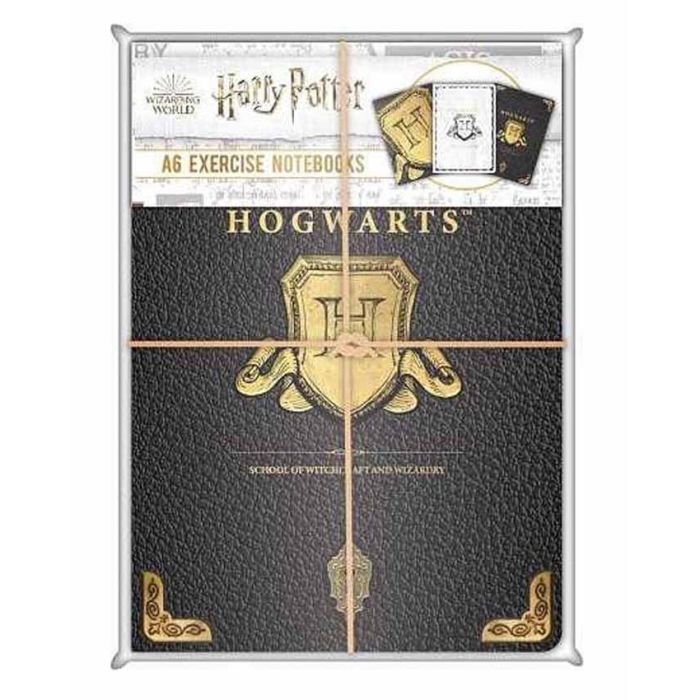 Sveska Harry Potter A6 Notebooks 3Pk - Hogwarts Shield
