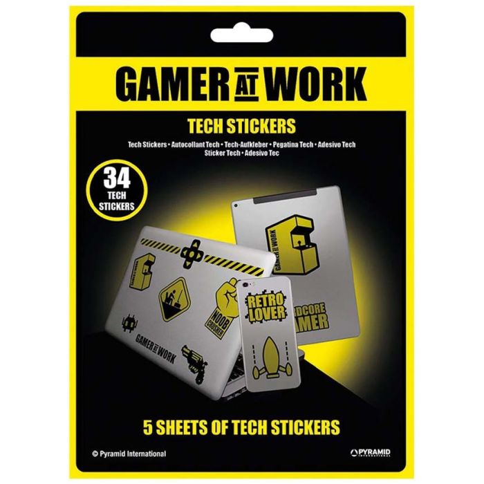 Stikeri Gamer at Work Tech Stickers