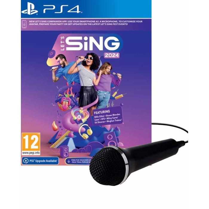PS4 Lets Sing 2024 - Single Mic Bundle