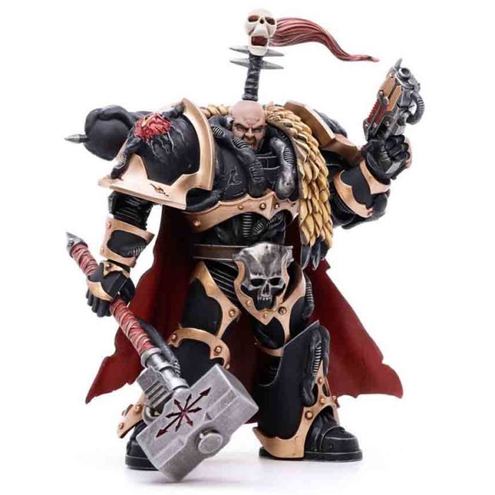 Figura Warhammer 40k Action Figure 1/18 Black Legion Chaos Lord Khalos The Ravag