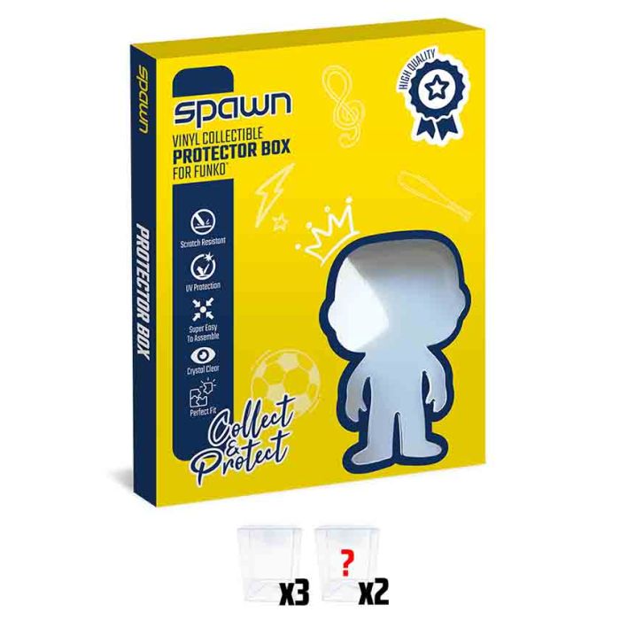 Zaštitna kutija Spawn - komplet providnih 4'' kutija za POP figure 3+2 komada