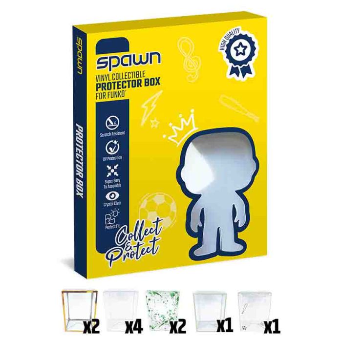 Zaštitna kutija Spawn - V2 komplet providnih 4'' kutija za POP figure