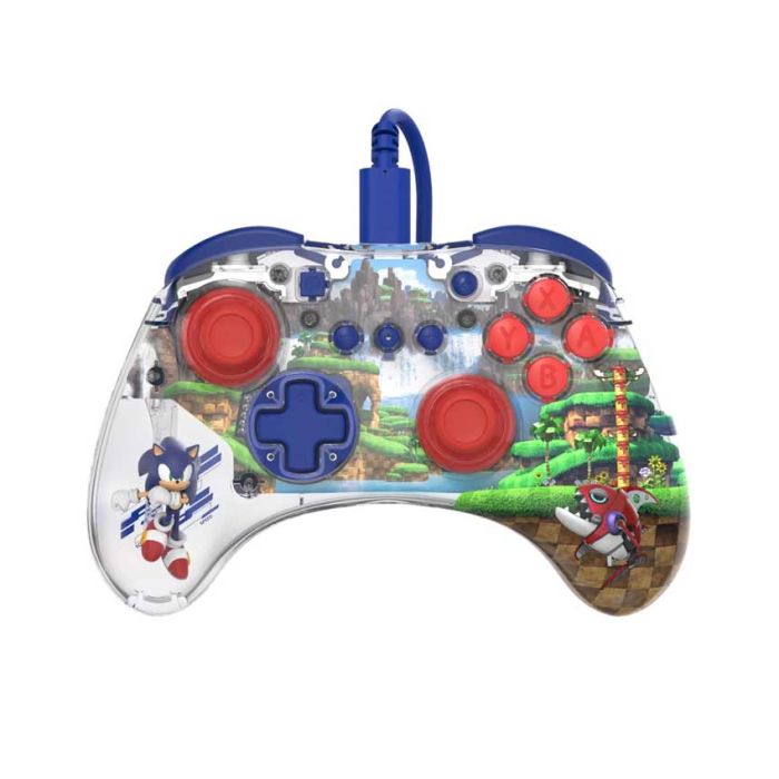 Gamepad PDP Realmz Wired Controller Sonic Green Hill Zone SWITCH