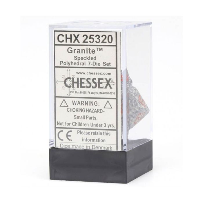 Kockice Chessex - Polyhedral - Speckled - Granite (7)