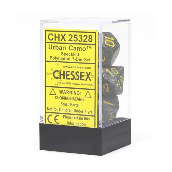 Kockice Chessex - Polyhedral - Speckled - Urban Camo (7)