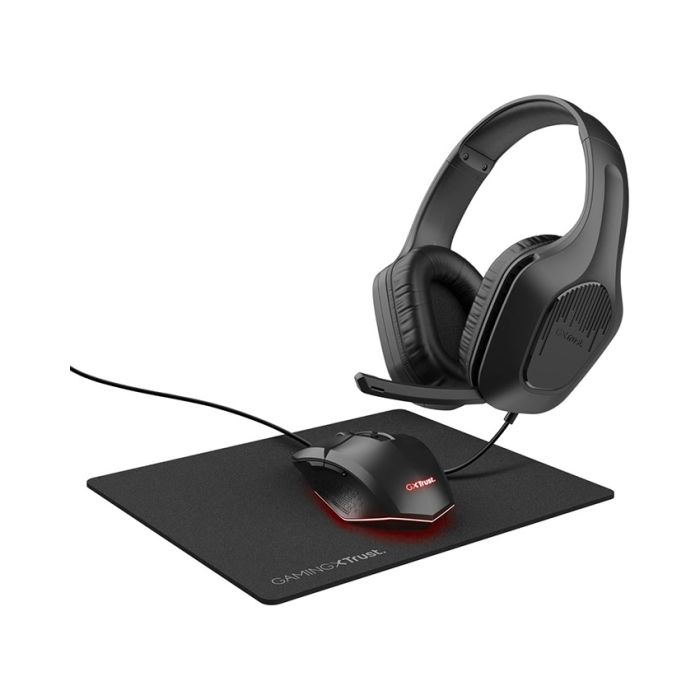 Miš + slušalice + podloga Trust GXT 790 Tridox 3-in-1 Black