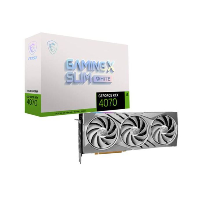 Grafička kartica MSI nVidia GeForce RTX 4070 12GB 192bit GAMING X SLIM WHITE 12G