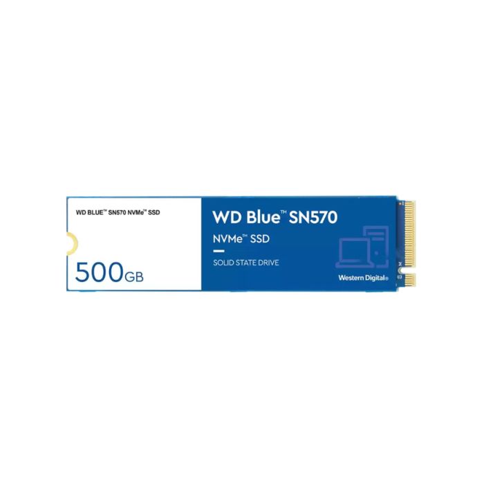 SSD Western Digital 500GB M.2 NVMe Gen3 WDS500G3B0C SN570 Blue