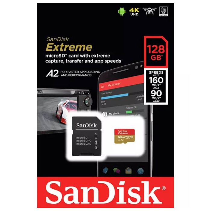 Memorijska kartica SanDisk Extreme Micro PRO Deluxe SDXC 128GB A2 C10 V30